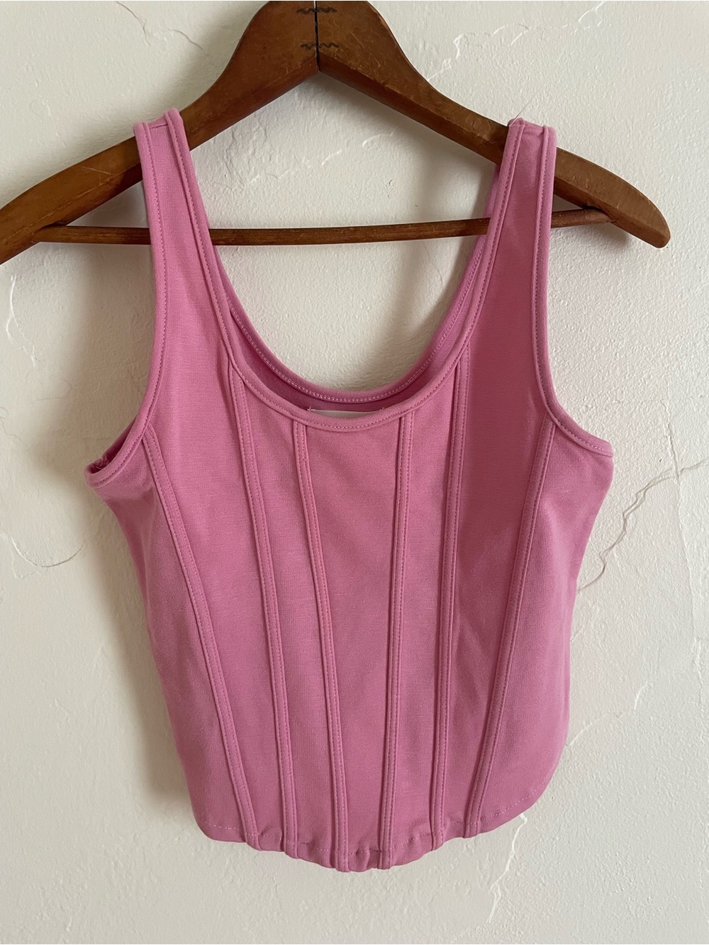 Pink Structured Tank Top - Women